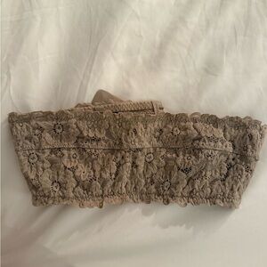 Aerie Taupe Lace Bandeau